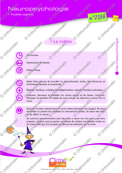 Page 1 de la fiche