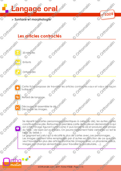 Page 1 de la fiche