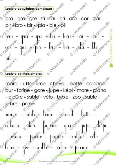 Page 3 de la fiche