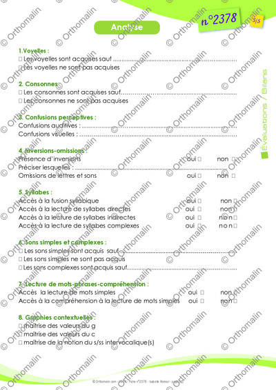 Page 6 de la fiche