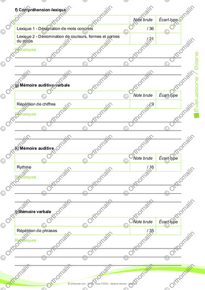 Page 5 de la fiche