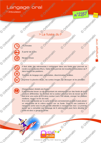 Page 1 de la fiche