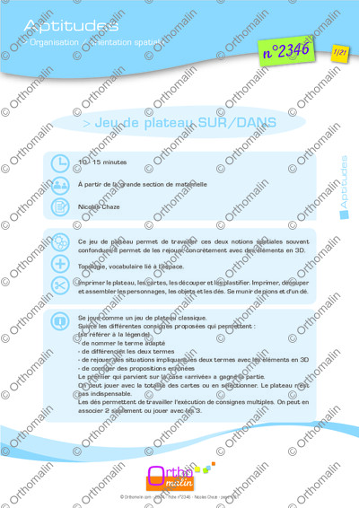 Page 1 de la fiche