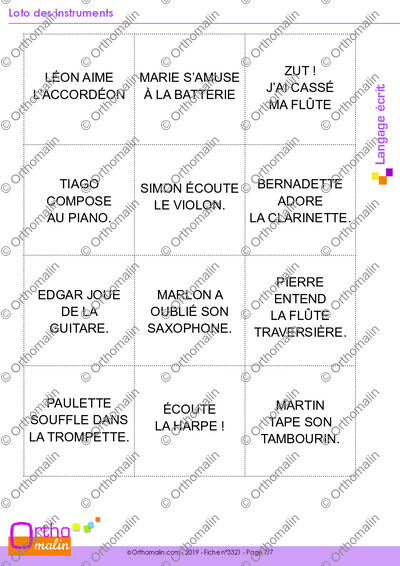 Page 7 de la fiche