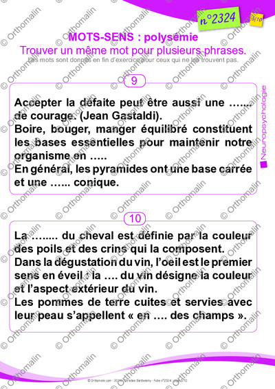 Page 5 de la fiche
