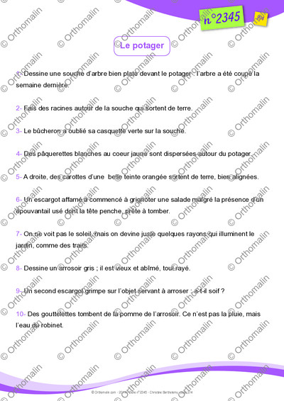 Page 2 de la fiche
