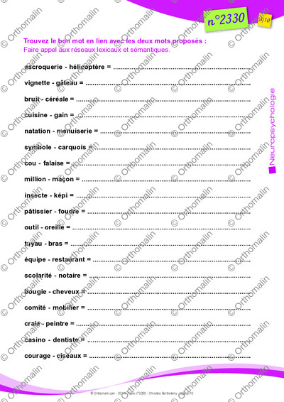 Page 3 de la fiche