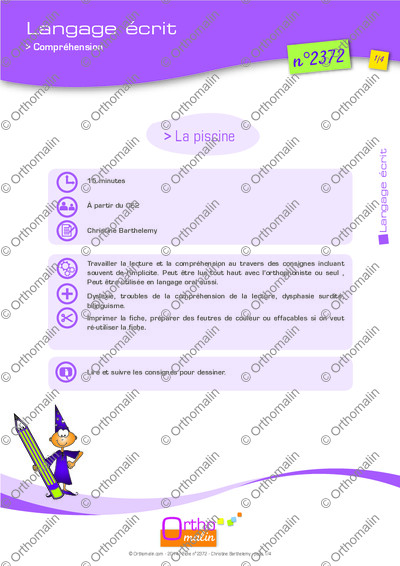 Page 1 de la fiche