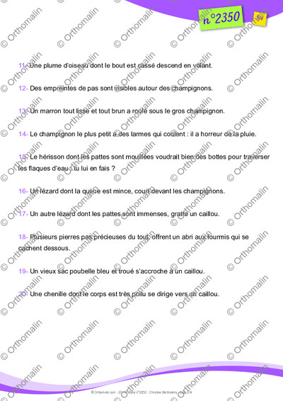 Page 3 de la fiche