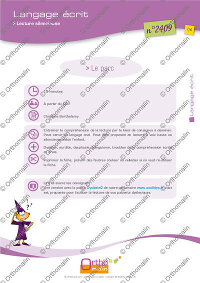 Page 1 de la fiche