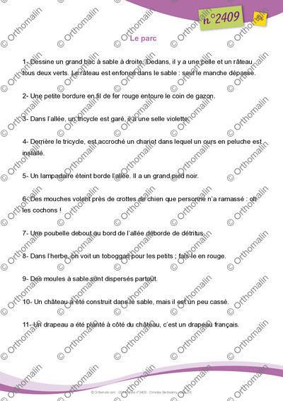 Page 2 de la fiche