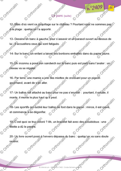 Page 3 de la fiche