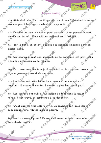 Page 5 de la fiche
