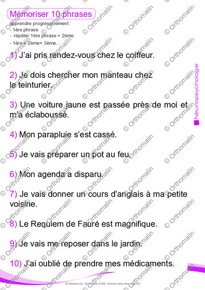 Page 2 de la fiche