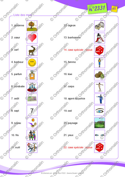 Page 4 de la fiche