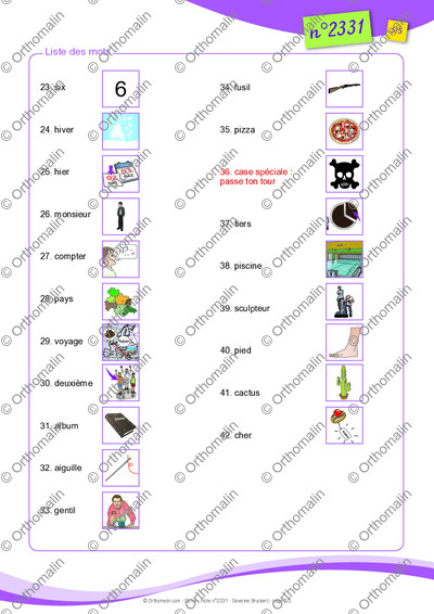 Page 5 de la fiche