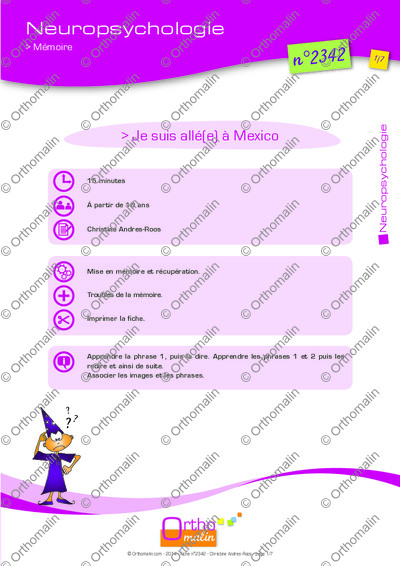 Page 1 de la fiche