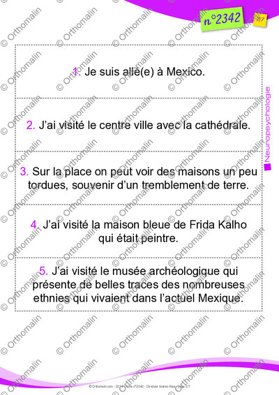 Page 2 de la fiche