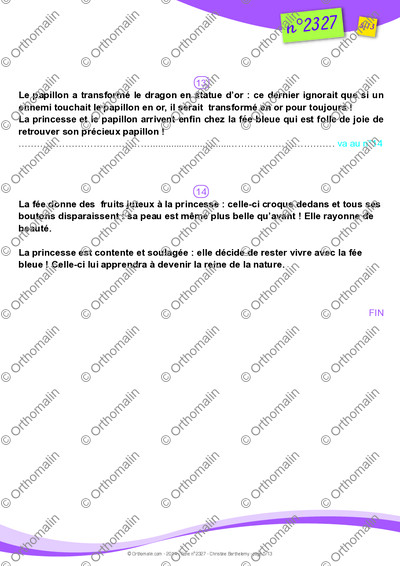 Page 5 de la fiche