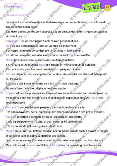 Page 3 de la fiche