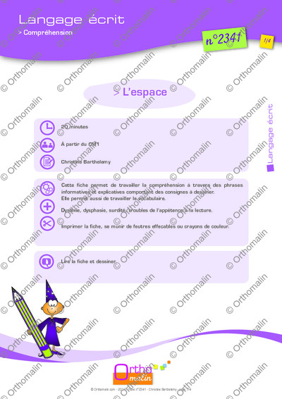 Page 1 de la fiche
