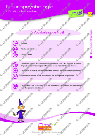Page 1 de la fiche