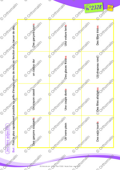 Page 11 de la fiche