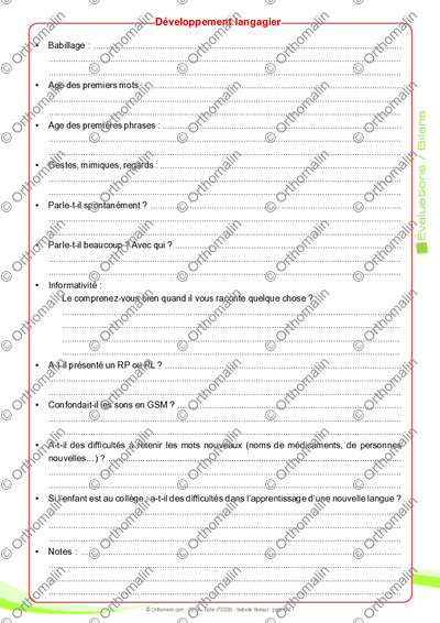Page 6 de la fiche
