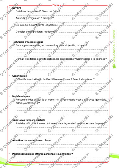 Page 10 de la fiche