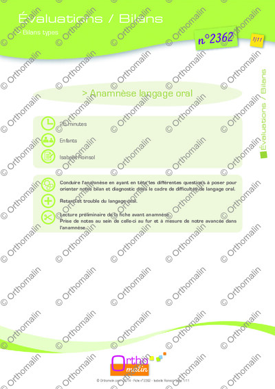 Page 1 de la fiche