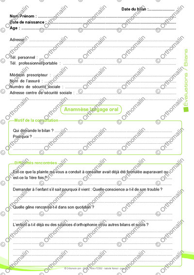 Page 2 de la fiche