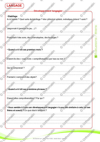 Page 6 de la fiche