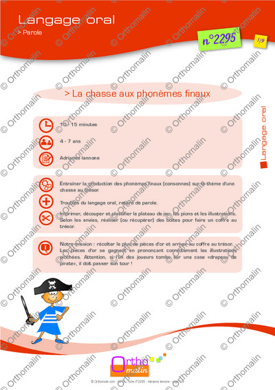 Page 1 de la fiche