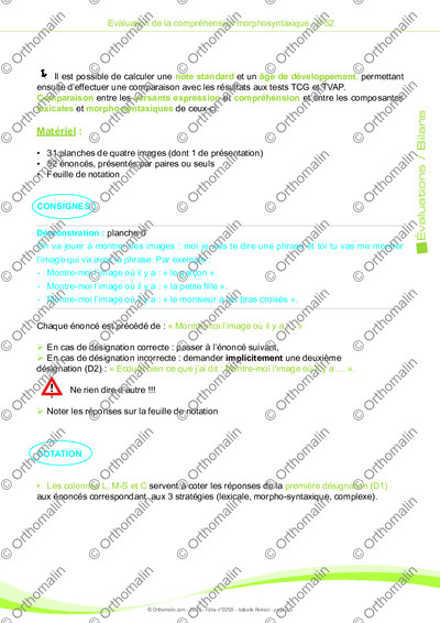 Page 3 de la fiche