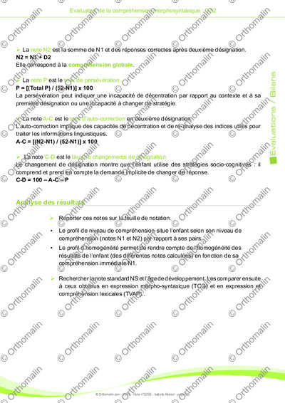 Page 5 de la fiche