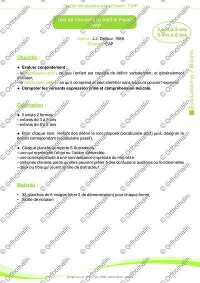 Page 2 de la fiche
