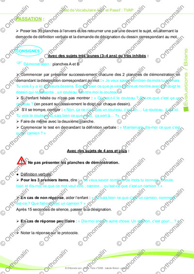 Page 3 de la fiche