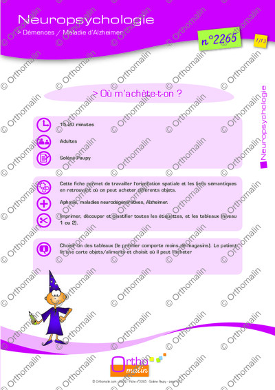 Page 1 de la fiche