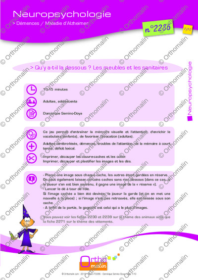 Page 1 de la fiche