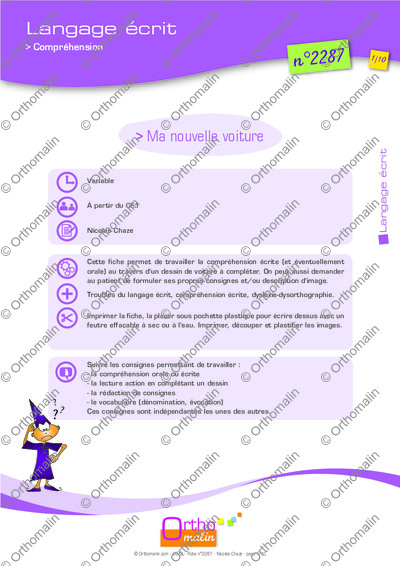 Page 1 de la fiche