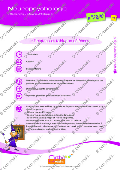 Page 1 de la fiche