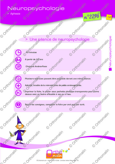 Page 1 de la fiche