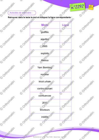 Page 8 de la fiche