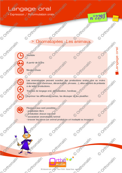 Page 1 de la fiche