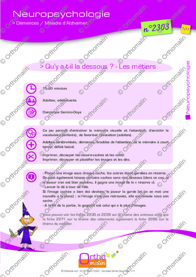 Page 1 de la fiche