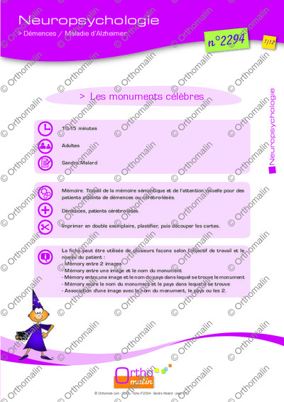 Page 1 de la fiche