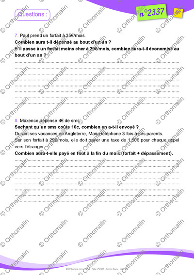 Page 6 de la fiche