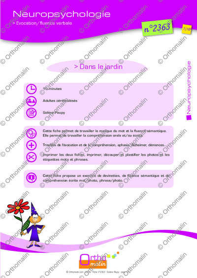 Page 1 de la fiche