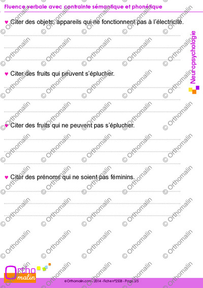 Page 3 de la fiche
