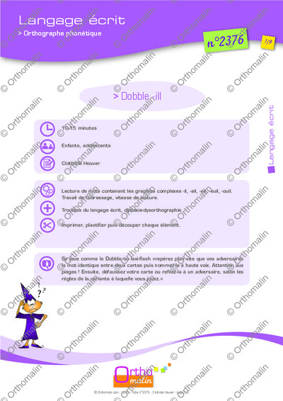 Page 1 de la fiche